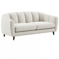 2-Sitzer Sofa 180 cm Creme Stoff - skandinavischer Stil